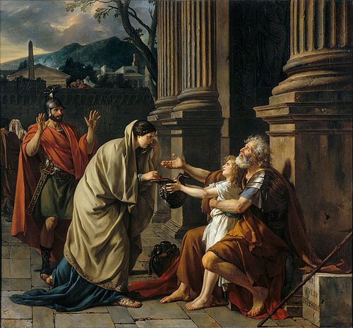 Bélisaire demandant l'aumône, 1781, Jacques-Louis David