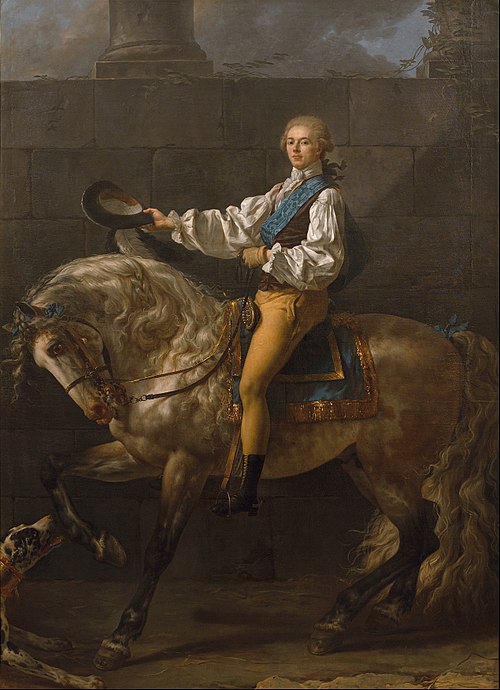 Portrait du comte Stanislas Potocki, 1780, Jacques-Louis David