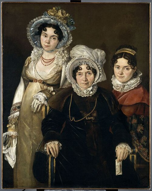 Les Trois Dames de Gand, 1812, Jacques-Louis David