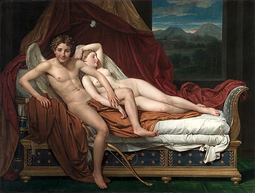 L'Amour et Psyché, 1817, Jacques-Louis David
