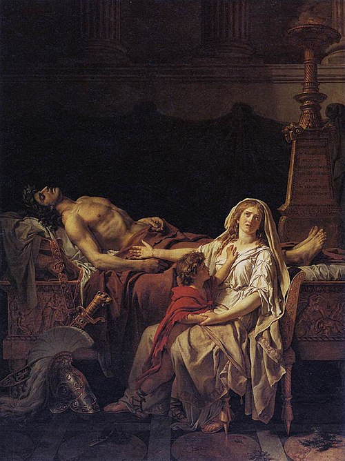 La Douleur d'Andromaque, 1782, Jacques-Louis David