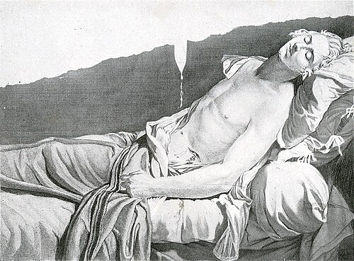 Les Derniers Moments de Michel Lepeletier, 1793, Jacques-Louis David