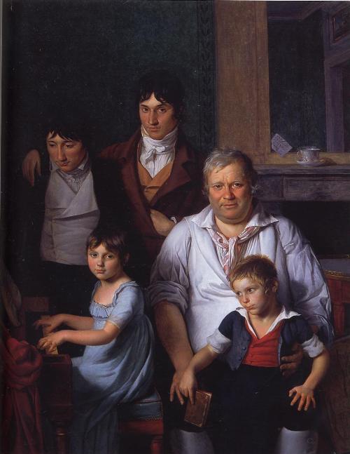 Portrait d'un homme et de ses enfants, 1800, Jacques-Louis David