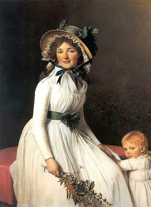 Portrait de Émilie Sériziat et son fils, 1795, Jacques-Louis David