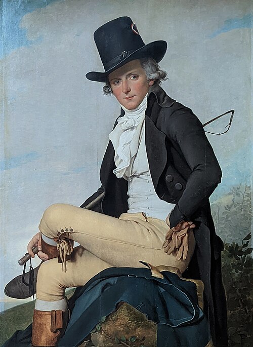 Portrait of Pierre Sériziat, 1795, Jacques-Louis David