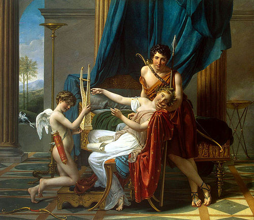 Sappho and Phaon, 1809, Jacques-Louis David