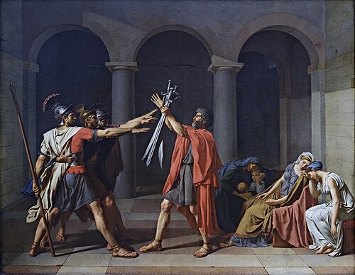 The Oath of the Horatii, 1784, Jacques-Louis David