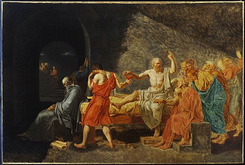 The Death of Socrates, 1787, Jacques-Louis David