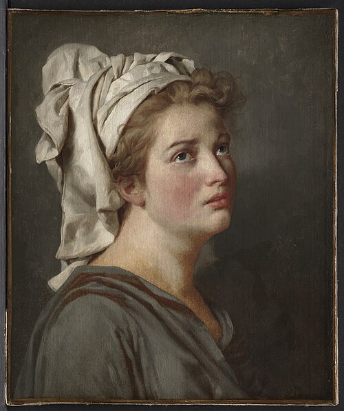 Young Woman with a Turban, 1780, Jacques-Louis David