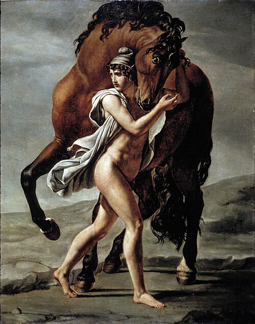 Roman Youth with Horse, 1824, Jacques-Louis David