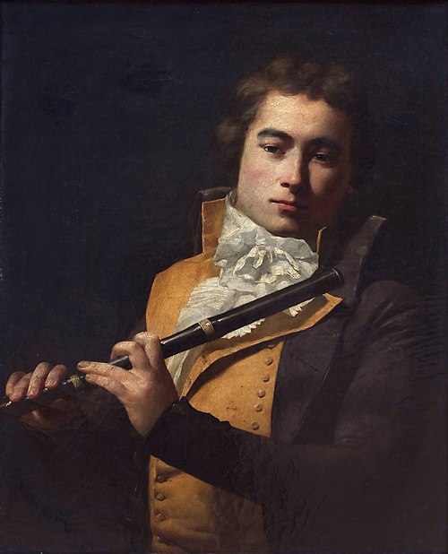 Portrait of flutist François Devienne, 1792, Jacques-Louis David
