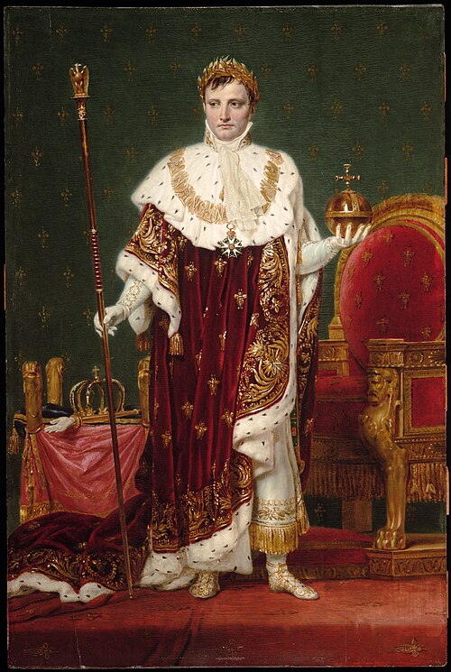 Napoléon Ier en habits impériaux, 1807, Jacques-Louis David