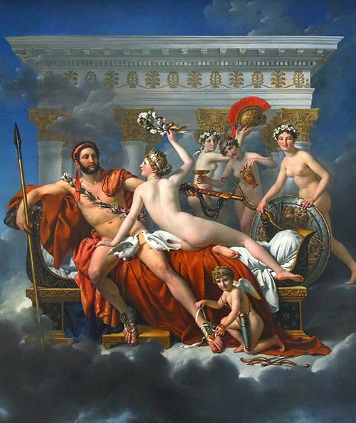 Mars désarmé par Vénus, 1824, Jacques-Louis David