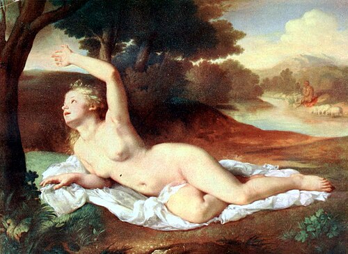 Resting Psyche or Venus and Faun, 1850, Károly Brocky