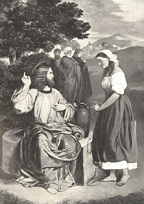 Christ and the Samaritan woman, 1840, Károly Brocky