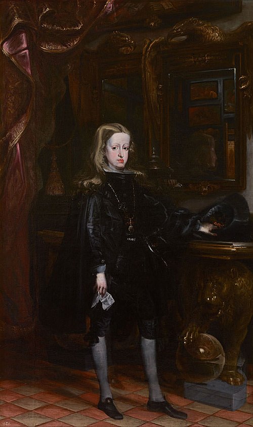 Portrait of Charles II as a teenager, 1675, Juan Carreño de Miranda