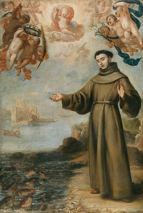 Saint Anthony Preaching to the Fish, 1646, Juan Carreño de Miranda