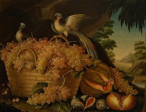 Still Life of Fruit and Birds, , Jakob Bogdani