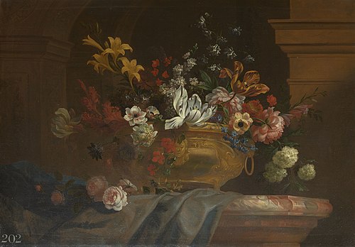 Flowers in a Vase, 1699, Jakob Bogdani