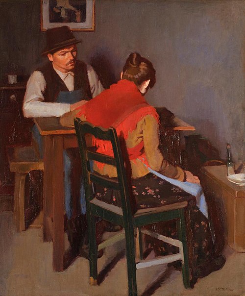 A Young Man and a Girl (1904), , Adolf Fényes