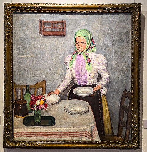 Setting the Table, 1908, Adolf Fényes