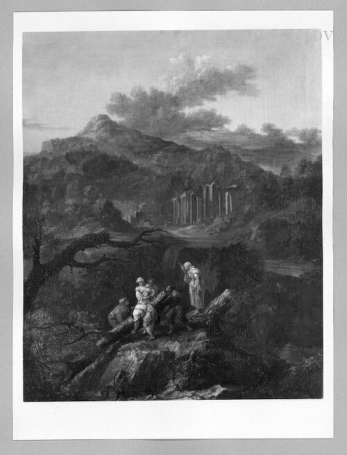 wood - cutters in the mountains, 1692, Christoph Ludwig Agricola