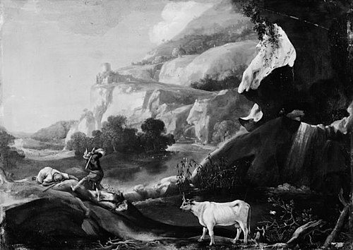 Landscape with Mercury and Argus, 1700, Christoph Ludwig Agricola