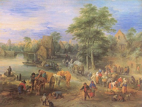 The Market, 1660, Théobald Michau