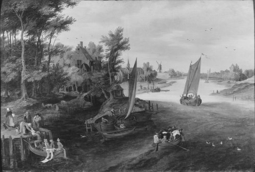 River Landscape, 1647, Théobald Michau