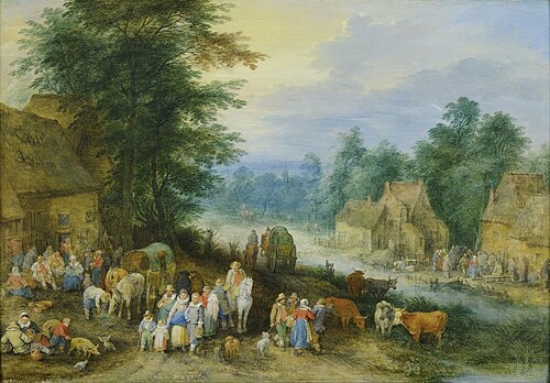 Dorpsgezicht, 1712, Théobald Michau