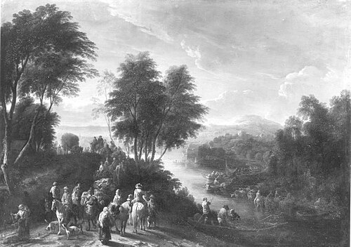 Flusslandschaft, 1716, Théobald Michau