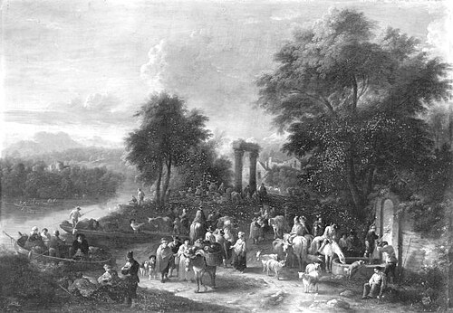 Flusslandschaft, 1716, Théobald Michau