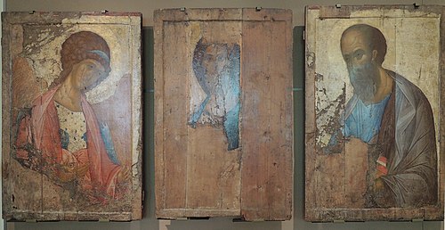 Déisis de la Dormition de Zvenigorod, 1420, Andreï Roublev