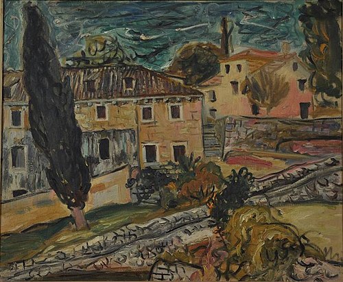 Landscape with Cypresses, Dalmatia, 1931, Petar Dobrović