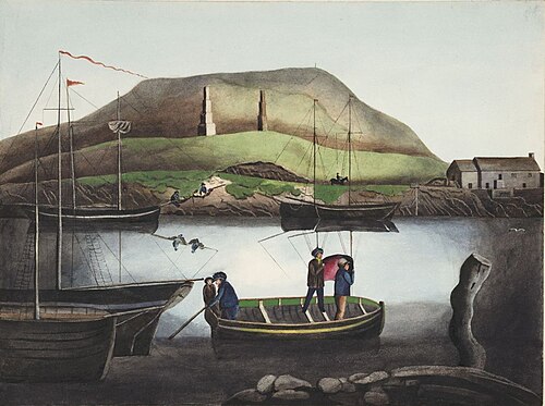 Aberystwith Harbour, 1840, Welsh Primitive