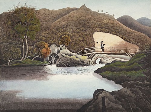 Felin Newydd on the Rhydol, 1840, Welsh Primitive