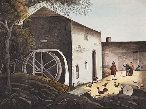 The Mill at Swydd y Funnon, 1840, Welsh Primitive
