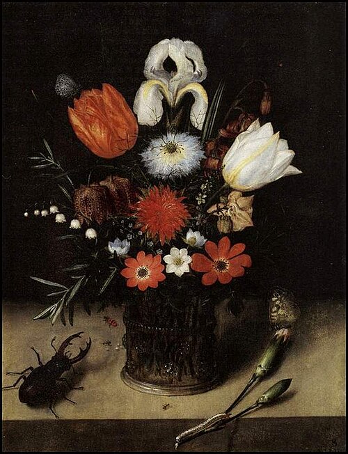 Vase of Flowers, 1613, Peter Binoit