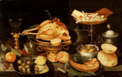 Still Life with a Meal, 1620, Peter Binoit