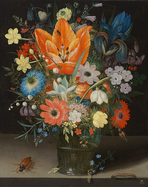 Still Life with Iris, 1623, Peter Binoit