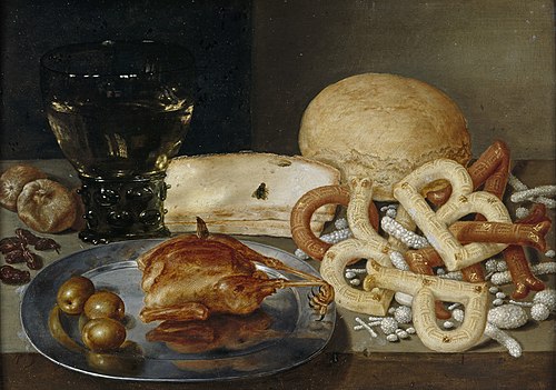 Stil-life with letter pastry, 1615, Peter Binoit