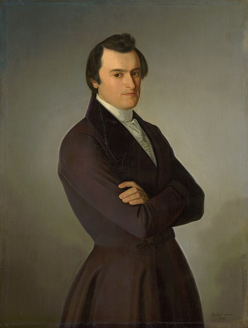 Portrait of M. M. Hodža, 1846, Jozef Božetech Klemens