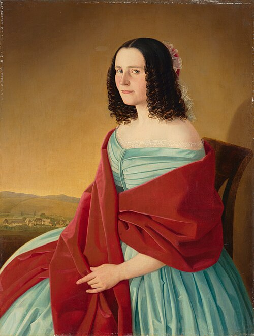 Portrait of Mária Szmrecsányi, 1844, Jozef Božetech Klemens