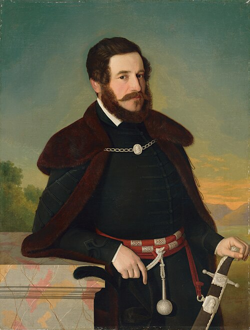 Portrait of E. Szmrecsányi, 1844, Jozef Božetech Klemens