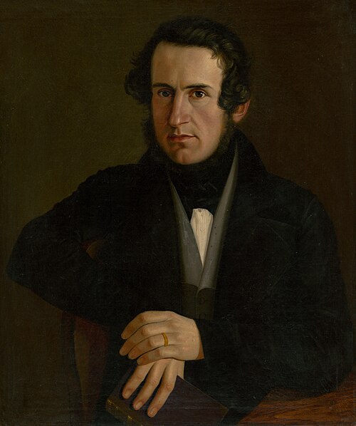 Portrait of J. V. Fričo, 1840, Jozef Božetech Klemens