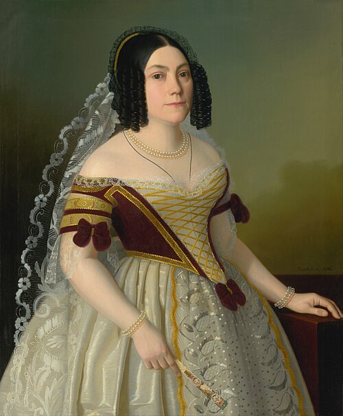 Portrait of Piroška Radvanská, 1846, Jozef Božetech Klemens