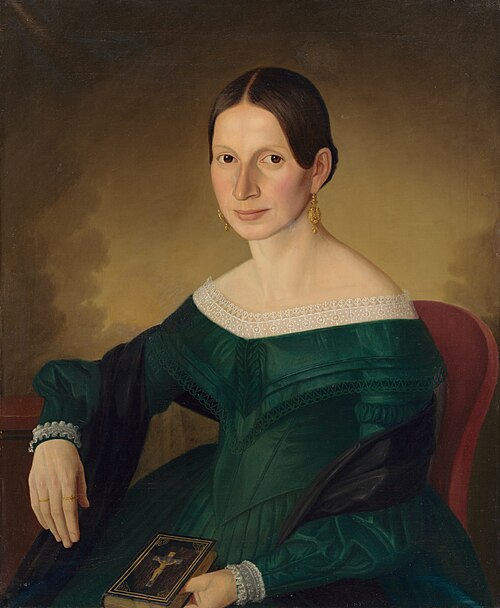 Portrait of Mrs. Juppová, 1845, Jozef Božetech Klemens