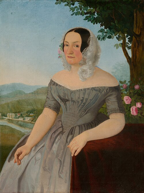 Podobizeň Žofie Szmrecsányiovej rod. Ambrózyovej, 1844, Jozef Božetech Klemens