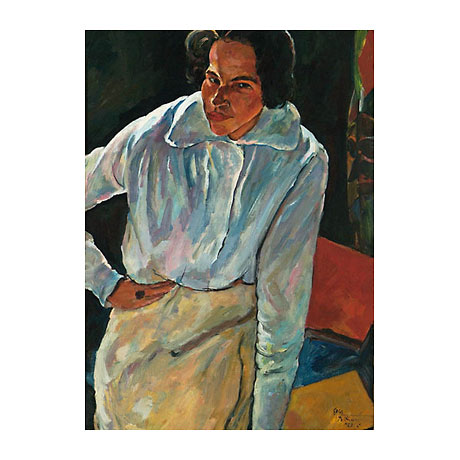 Damenbildnis (Fränze Roloff), 1920, Erich Büttner