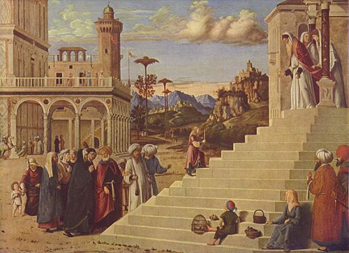Presentation of the Virgin Mary at the Temple, 1496, Giovanni Battista Cima da Cone